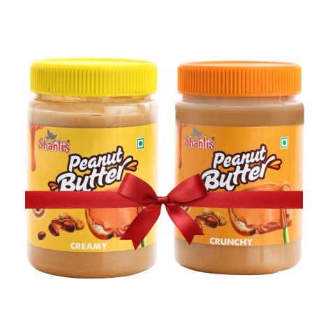 Shanti's Peanut Butter Combo (Creamy 350g + Crunchy 350g)